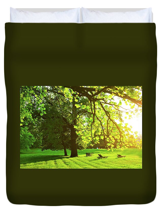 Empty Duvet Cover featuring the photograph Relaxing In The Sun by Nikada