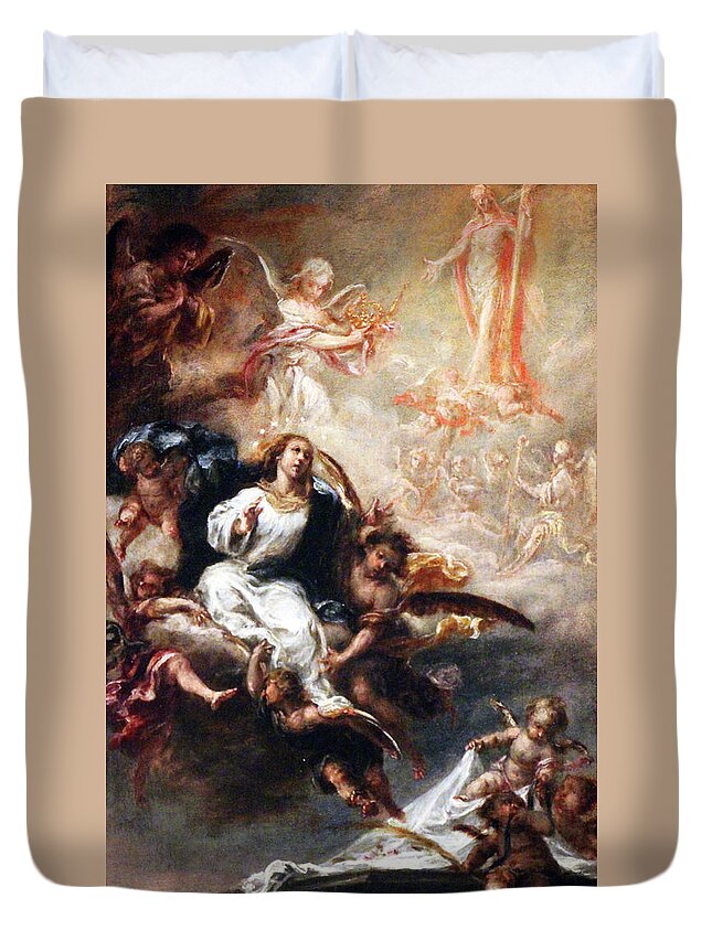 Resurrection Duvet Cover featuring the photograph Resurrection Angels by Munir Alawi