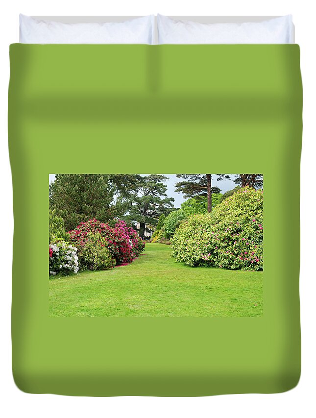 Killarney Duvet Cover featuring the photograph Rhododrendron Bushes by Pixelprof