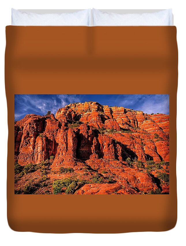 Sedona Duvet Cover featuring the photograph Right Here Right Now by Mark Myhaver