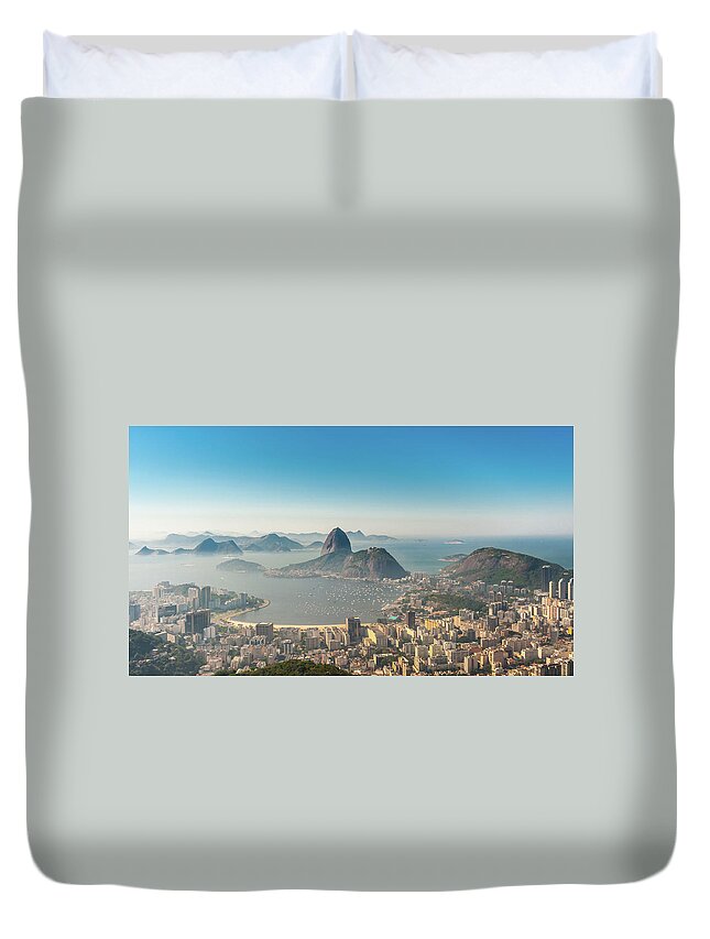 Clear Sky Duvet Cover featuring the photograph Rio De Janeiro by Andre Pinto