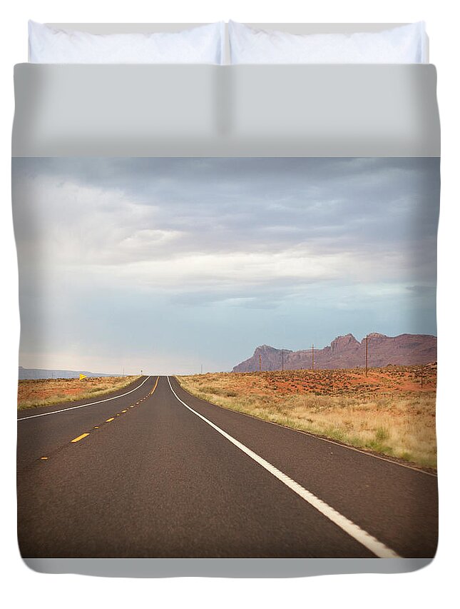 Road Duvet Cover featuring the photograph Road by Elena Fantini