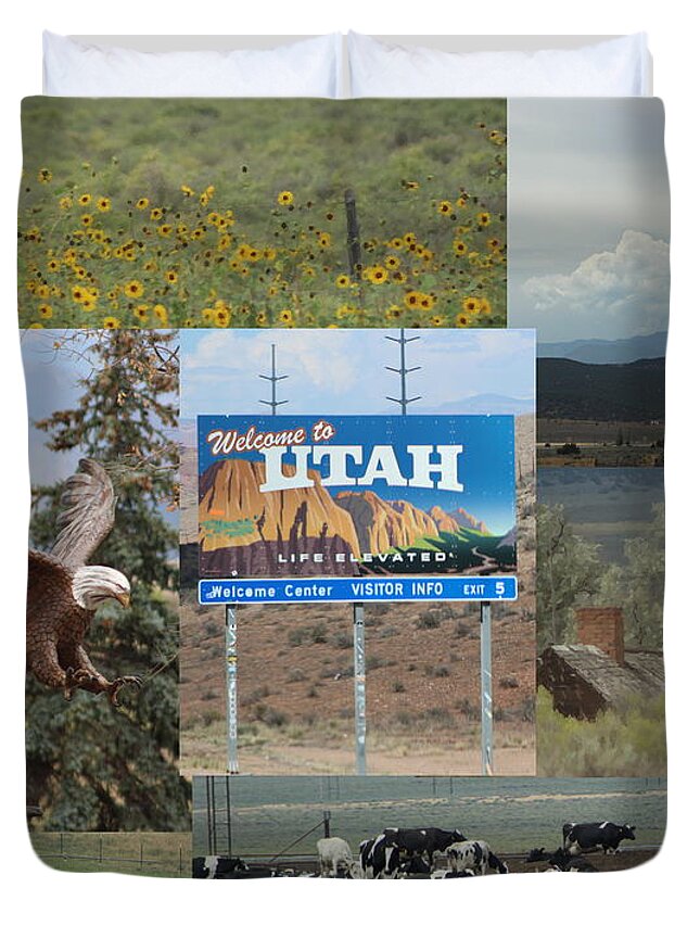 Utah Duvet Cover featuring the photograph Road Trip Through Utah on Highway 15 by Colleen Cornelius