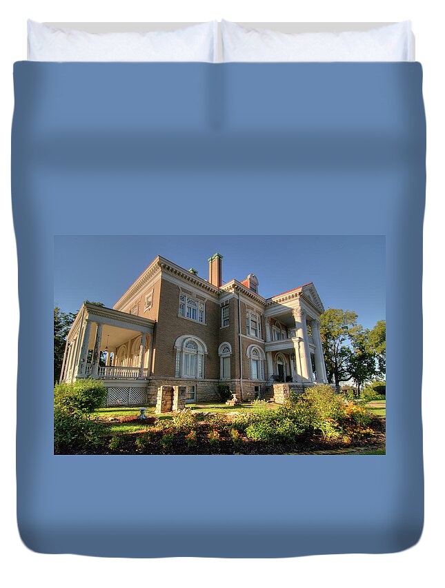 Rockcliffe Duvet Cover featuring the photograph Rockcliffe Mansion by Steve Stuller