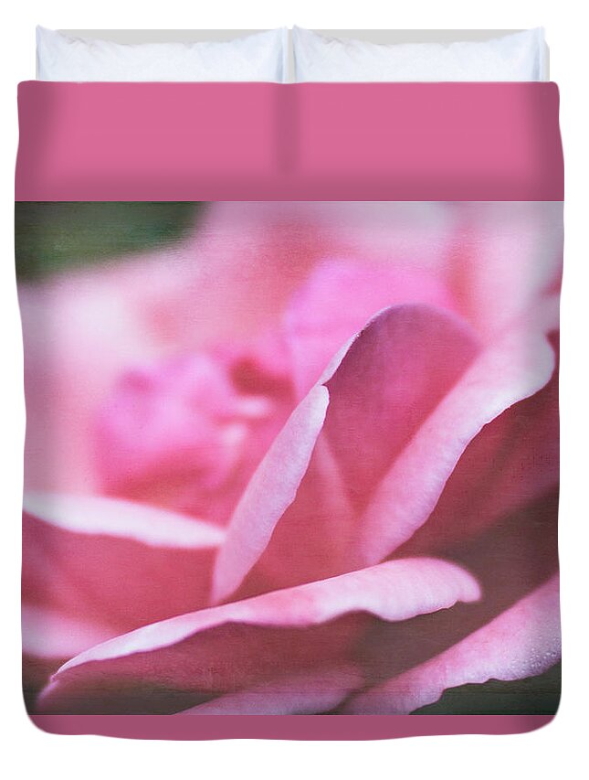 Rose Duvet Cover featuring the photograph Rose Petals by Cindi Ressler