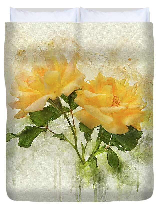 Roses Duvet Cover featuring the photograph Roses Unlimited by Leda Robertson