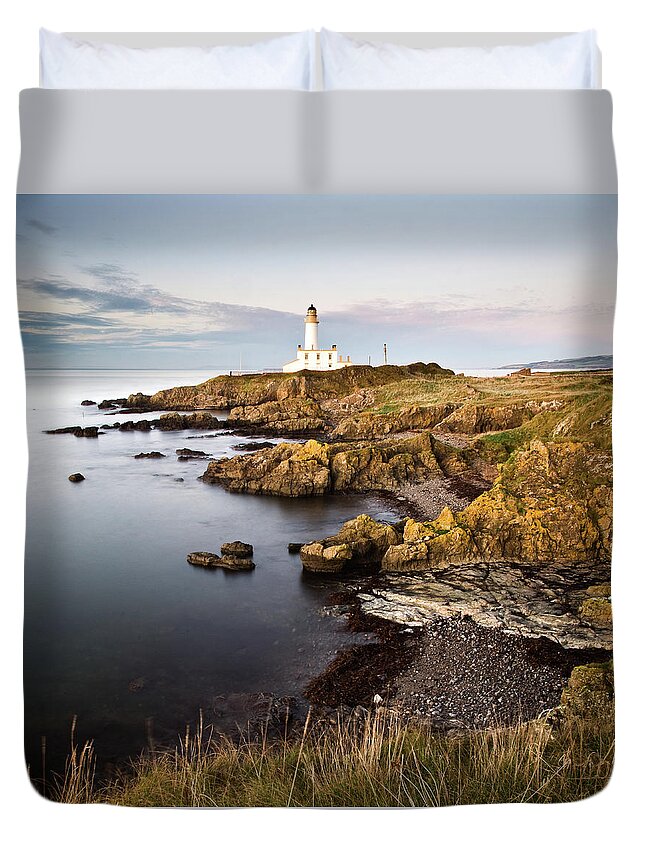 Grass Duvet Cover featuring the photograph Royal Turnberry by Image By Peter Ribbeck