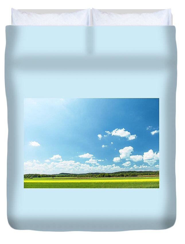 Scenics Duvet Cover featuring the photograph Rural Landscape by Spooh
