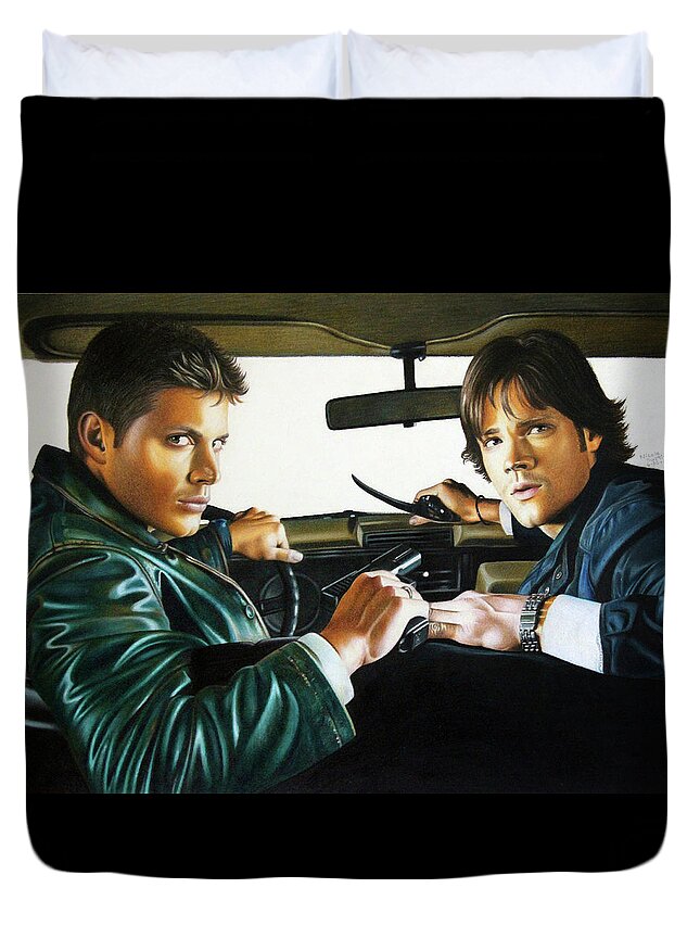Sam And Dean Winchester Supernatural Duvet Cover For Sale By