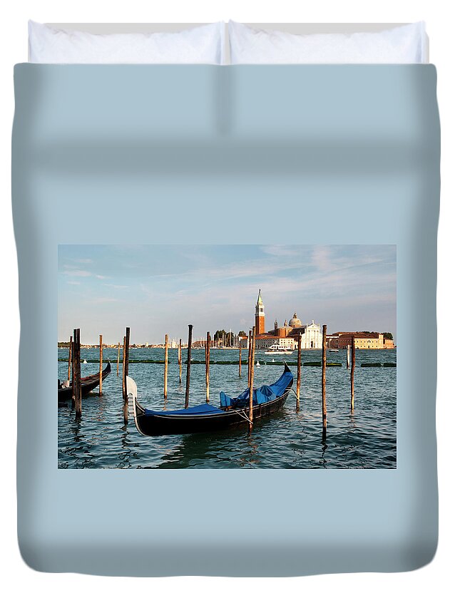 Tranquility Duvet Cover featuring the photograph San Giorgio Maggiore by Alexander W Helin
