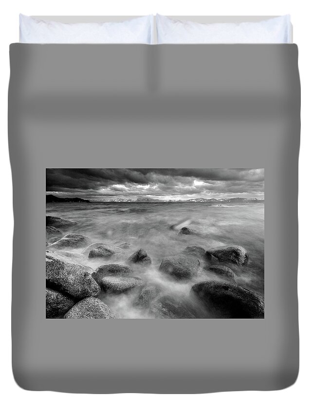 Scenics Duvet Cover featuring the photograph Sand Harbor, Lake Tahoe State Park by David Kiene