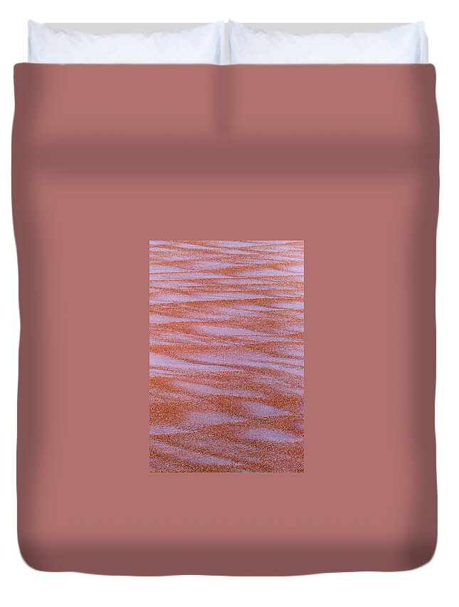Beach Duvet Cover featuring the photograph Sand Patterns #1 by Paul Rebmann
