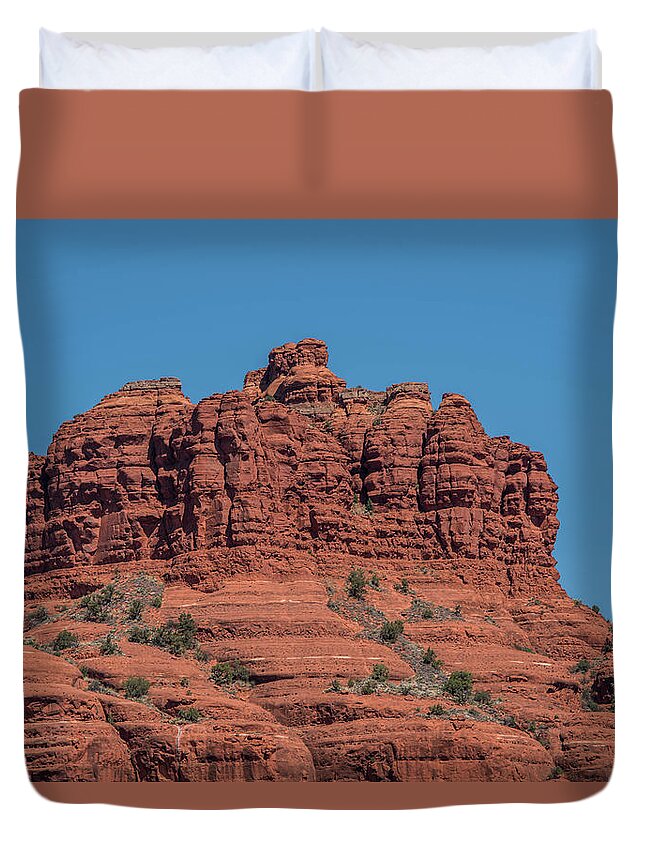 Sedona Duvet Cover featuring the photograph Sedona Arizona by Alan Goldberg