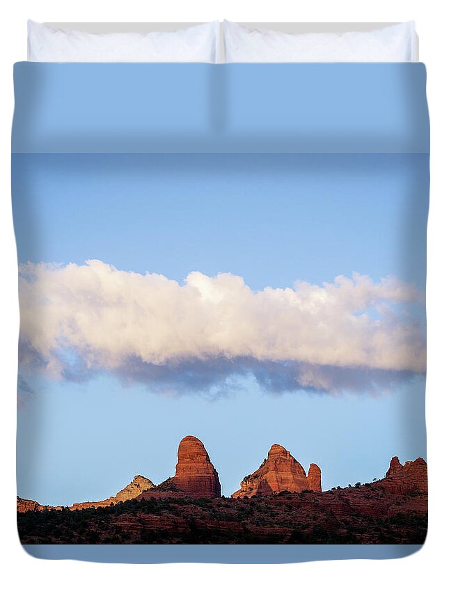 Arizona Duvet Cover featuring the photograph Sedona Landscape XXVII Color by David Gordon