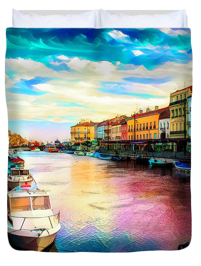 Duvet Cover featuring the photograph Sete by Jack Torcello