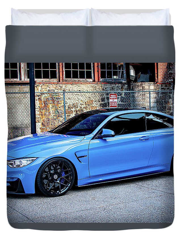 Bmw Duvet Cover featuring the photograph Sexy M4 by Rose Guinther