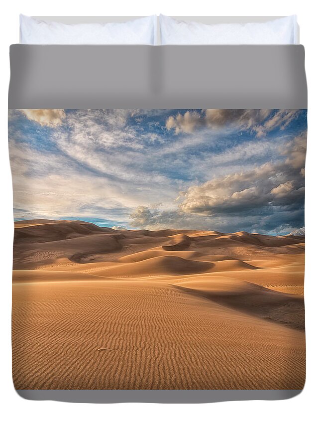 Shadowed Duvet Cover featuring the photograph Shadowed by Russell Pugh