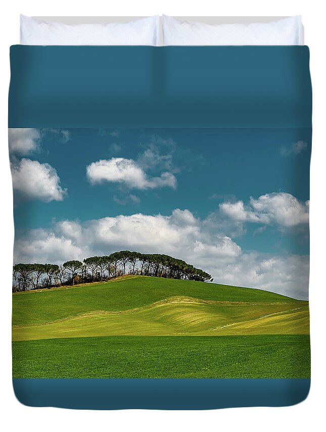 Prime Colors Duvet Cover featuring the photograph Simply Spring in Tuscany by Marcy Wielfaert