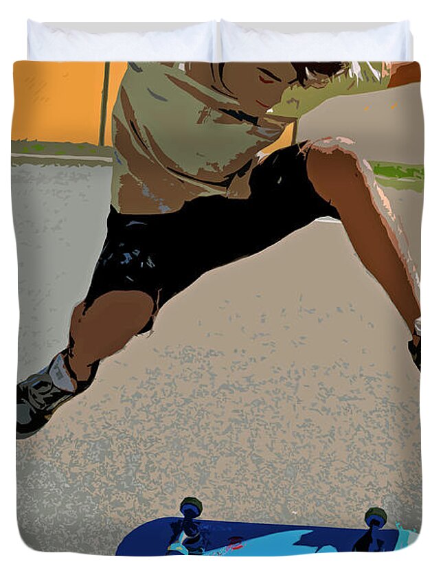 Skate Duvet Cover For Sale By Joseph Marra