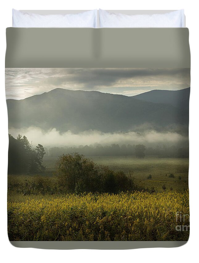 Sunrise Duvet Cover featuring the photograph Smoky Mountain October 2 by Mike Eingle