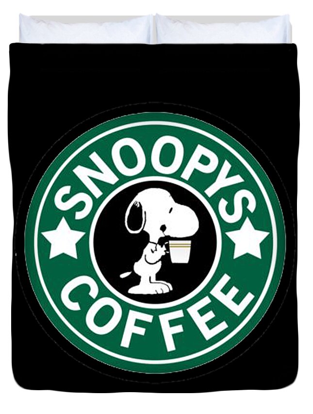 Snoopy Coffe Duvet Cover For Sale By Lil Boy