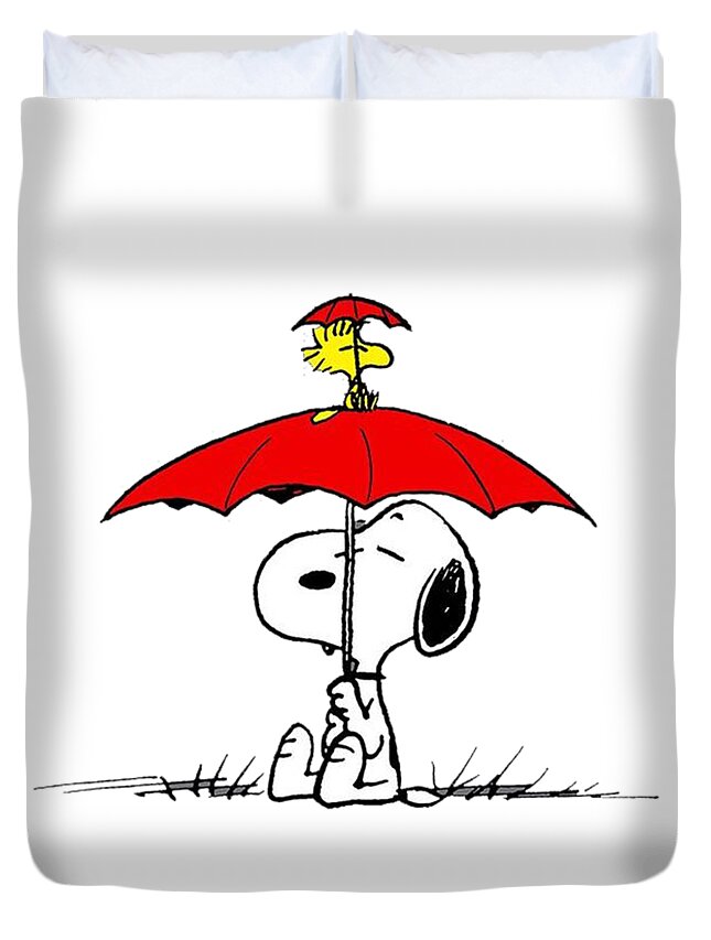 Snoopy Umbrella Duvet Cover For Sale By Lil Boy