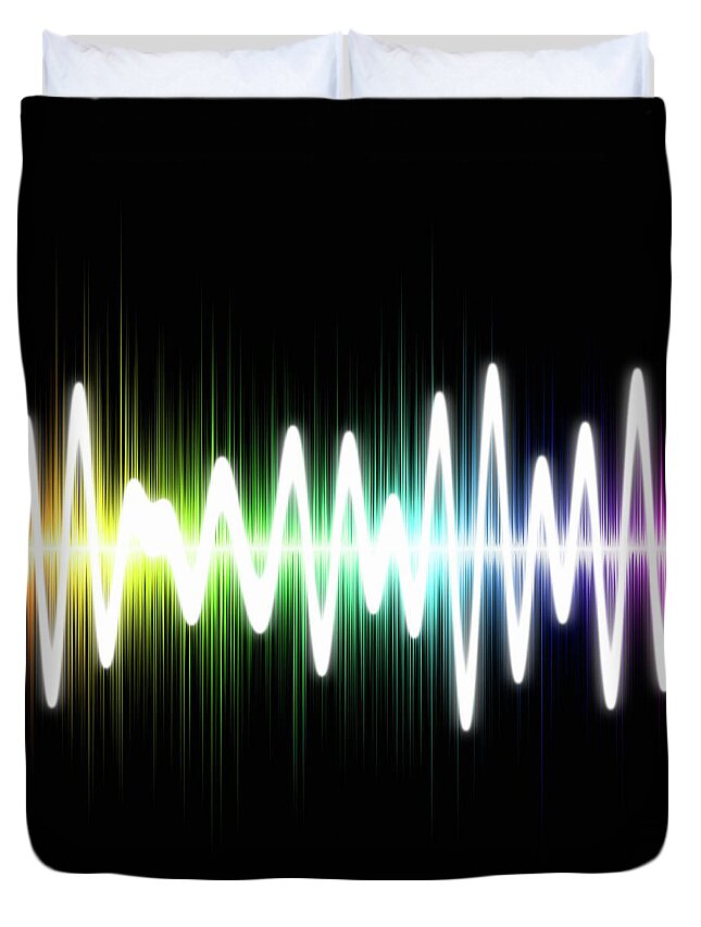 Sound Wave Duvet Cover featuring the photograph Sound Wave by Fotografstockholm