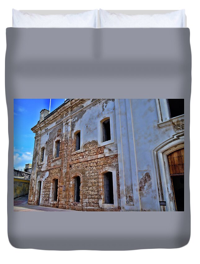 Puerto Rico Duvet Cover featuring the photograph Spanish Fort by Segura Shaw Photography