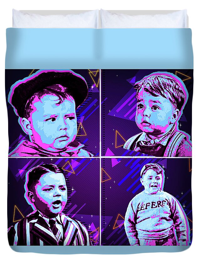 Our Gang Comedy Duvet Cover featuring the digital art Spanky by Pheasant Run Gallery