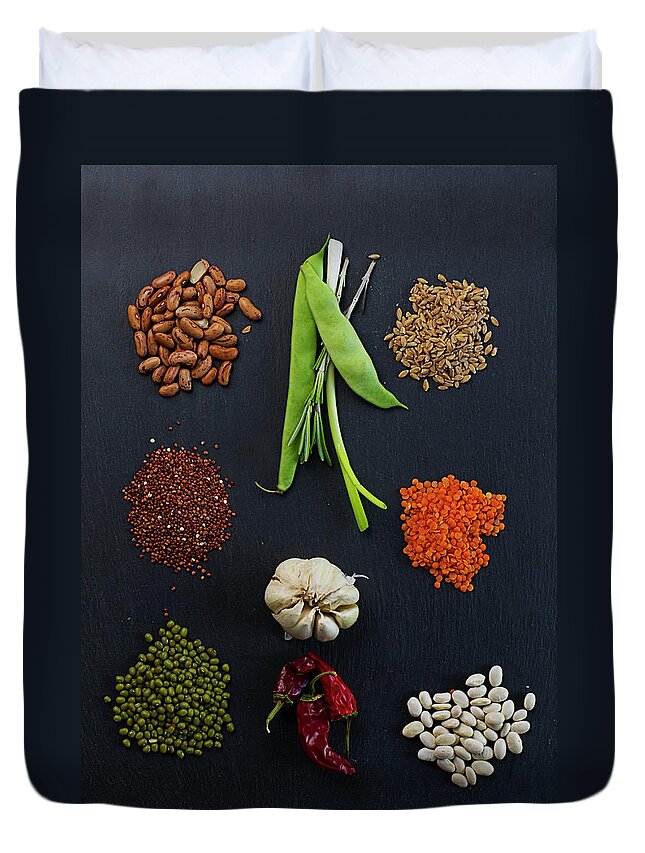 Bulgaria Duvet Cover featuring the photograph Spice Ingredients For Soup by Luluto.blogspot.com