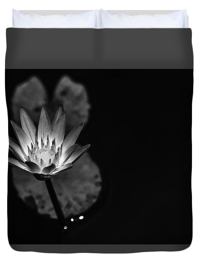 Flower Duvet Cover featuring the photograph Spotlight by Laura Roberts