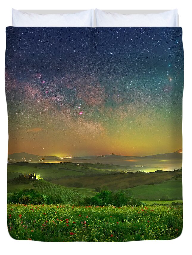 Italy Duvet Cover featuring the photograph Spring Memories by Ralf Rohner