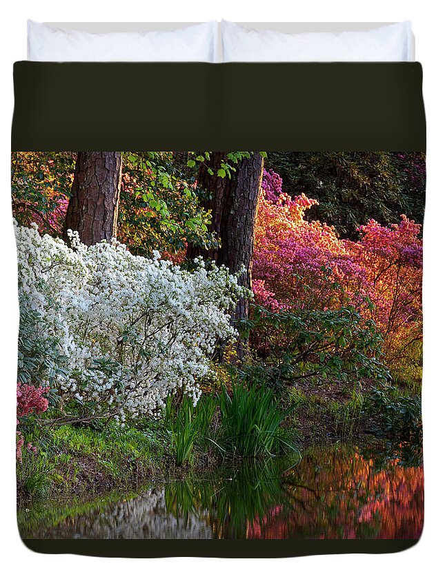 Tranquility Duvet Cover featuring the photograph Springtime And Colorful Bloom Of The by Darrell Gulin