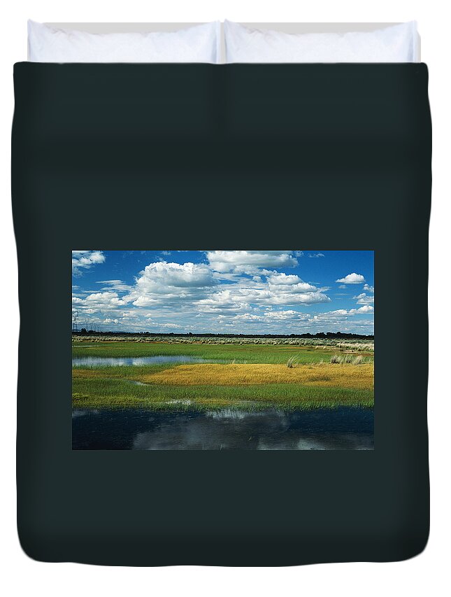 Scenics Duvet Cover featuring the photograph Springtime In The Flatlands by Bruce Heinemann