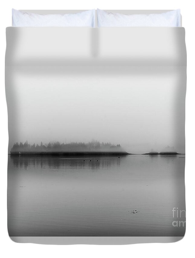 Maine Duvet Cover featuring the photograph St Croix Island by Alana Ranney