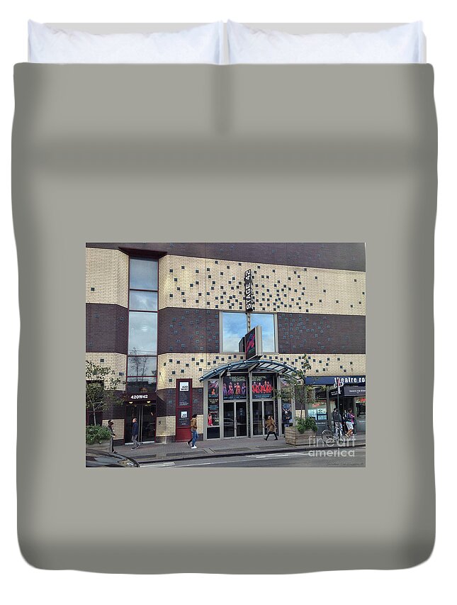 Stage 42 Duvet Cover featuring the photograph Stage 42 New York City by Sandra Huston