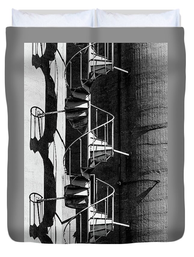 All Art Duvet Cover featuring the photograph Stairway to... by Charles McCleanon