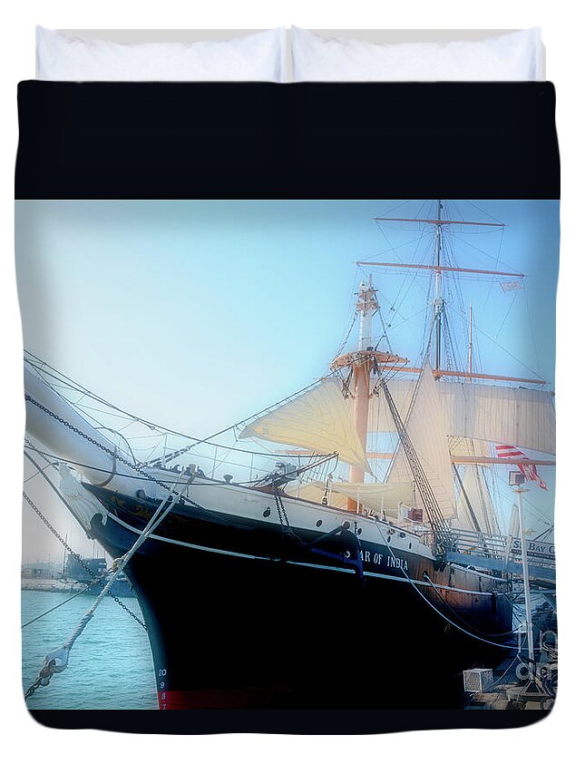 Star Of India Duvet Cover featuring the photograph Star of India Soft by Ken Johnson