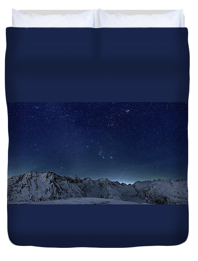 Scenics Duvet Cover featuring the photograph Star Panorama by Ricowde