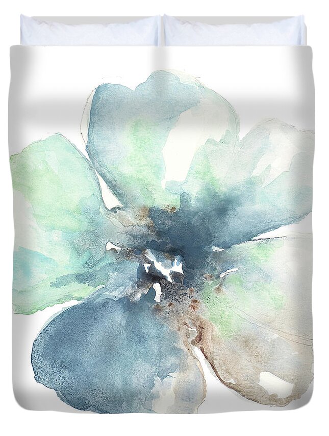 Stay Duvet Cover featuring the mixed media Stay Wild Flower by Patricia Pinto