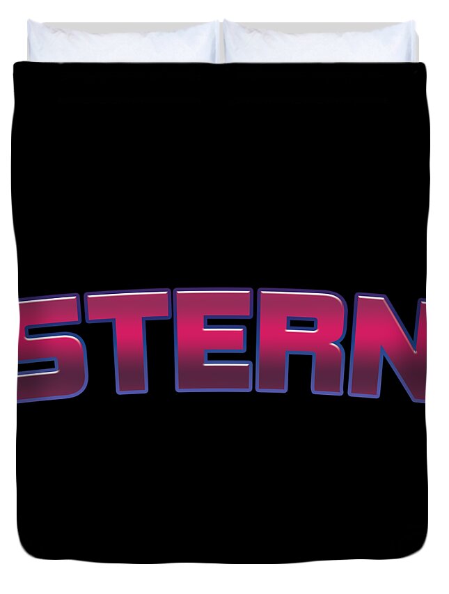 Stern Duvet Cover featuring the digital art Stern #Stern by TintoDesigns