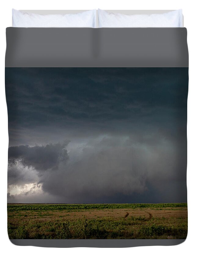 Nebraskasc Duvet Cover featuring the photograph Storm Chasin in Nader Alley 030 by NebraskaSC