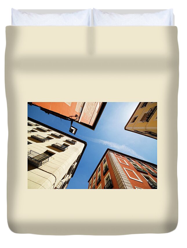 Apartment Duvet Cover featuring the photograph Street Corner In The Lavapies by Lonely Planet