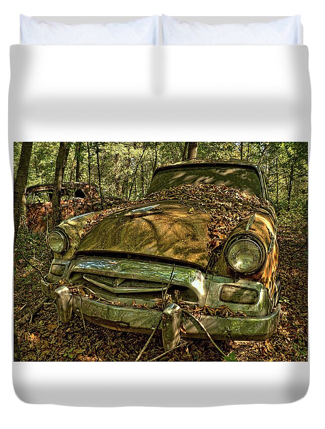 Studebaker Duvet Cover featuring the photograph Studebaker #8 by James Clinich
