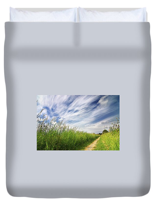 Scenics Duvet Cover featuring the photograph Summer Scenics by Knape