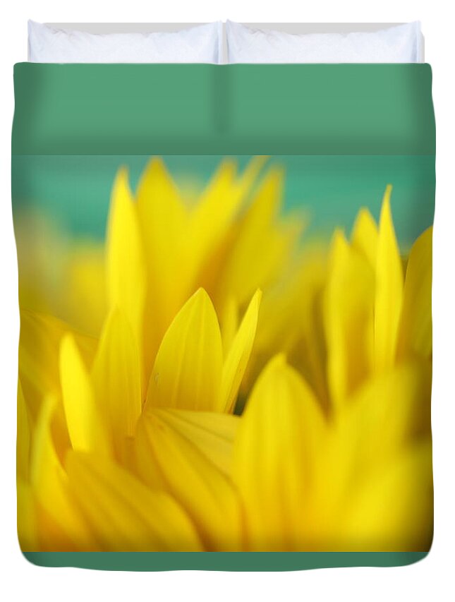 Sunflower Duvet Cover featuring the photograph Sunflowers 695 by Michael Fryd