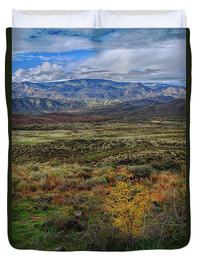 Sunset Point Duvet Cover featuring the photograph Sunset Point Vista by Chance Kafka