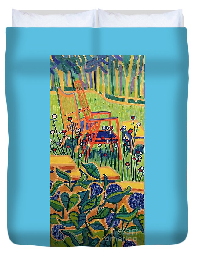 Summer Duvet Cover featuring the painting Sweet Peace by Debra Bretton Robinson