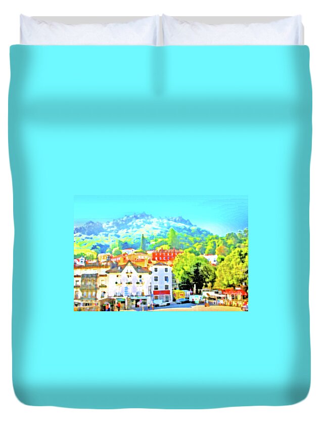 Sintra Duvet Cover featuring the photograph Sweet Sintra by Becqi Sherman