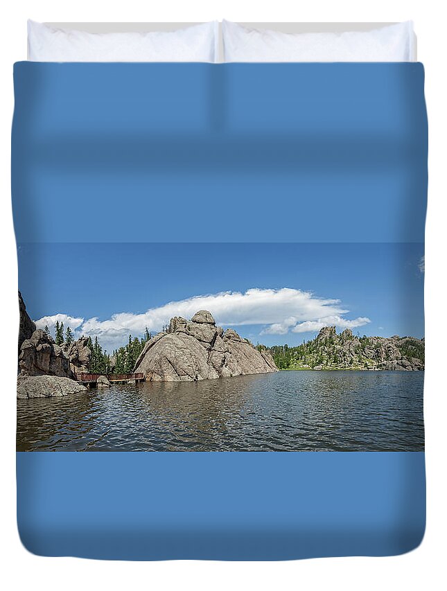 South Dakota Duvet Cover featuring the photograph Sylvan Lake by Chris Spencer
